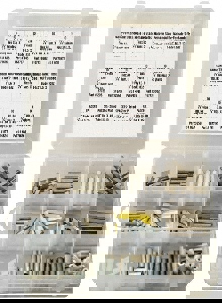 Standoff & Spacer Assortments; Minimum Thread Size (Inch): 3/4 ; Maximum Thread Size (Inch): 1-1/2